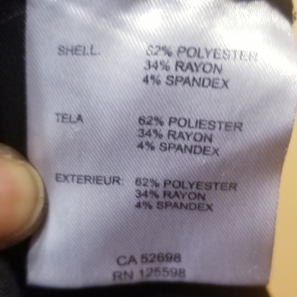 Ellen Tracy | Women's Classic Black Career Pants (Size 16) - Picture 3 of 10